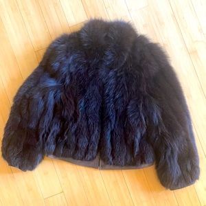 Beautiful Ladies Fox Mink Fur Jacket